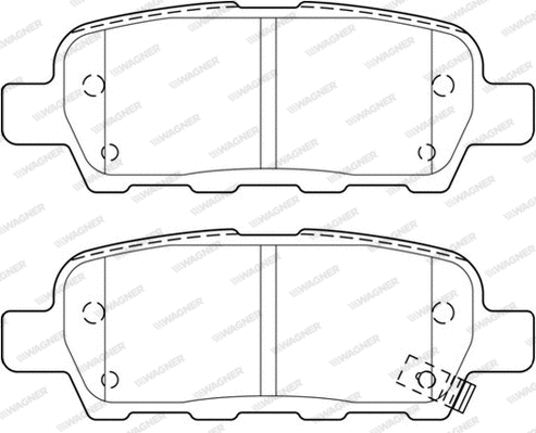 Brake Pad Set, disc brake (WBP23871B)