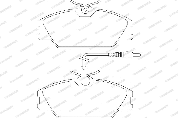 Brake Pad Set, disc brake (WBP21388A)