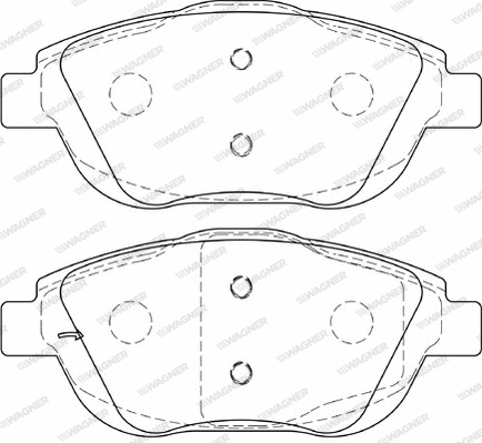 Brake Pad Set, disc brake (WBP24883A)