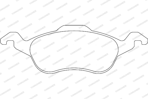 Brake Pad Set, disc brake (WBP23154A)