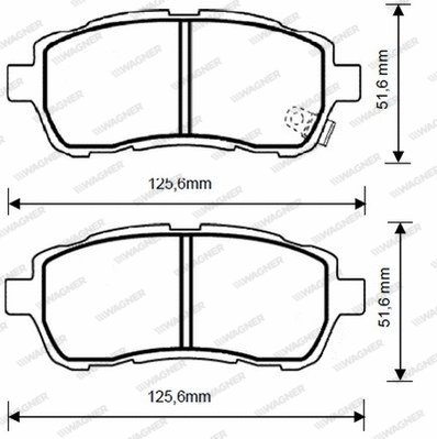 Brake Pad Set, disc brake (WBP24283A)
