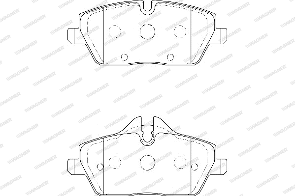 Brake Pad Set, disc brake (WBP23915B)