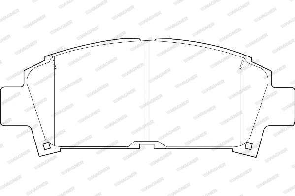 Brake Pad Set, disc brake (WBP21961A)