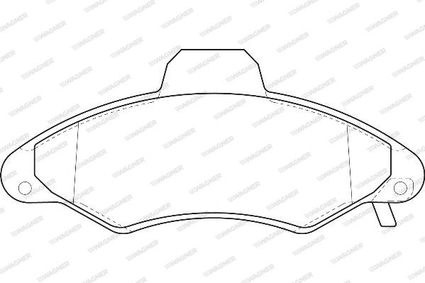 Brake Pad Set, disc brake (WBP23300A)