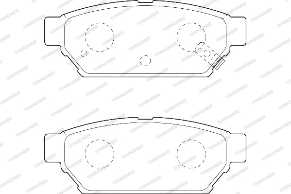 Brake Pad Set, disc brake (WBP21872A)