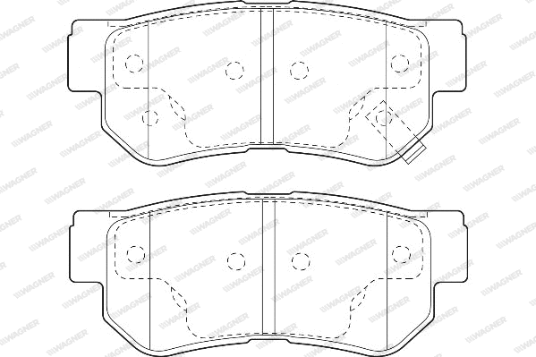Brake Pad Set, disc brake (WBP23543A)