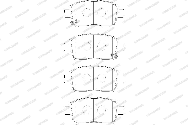Brake Pad Set, disc brake (WBP23904A)