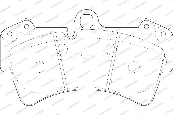 Brake Pad Set, disc brake (WBP23693A)