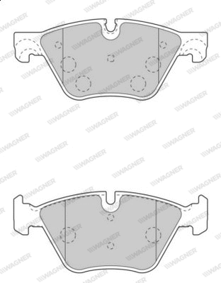 Brake Pad Set, disc brake (WBP24697A)