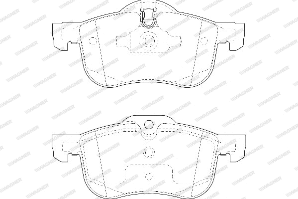 Brake Pad Set, disc brake (WBP23112A)