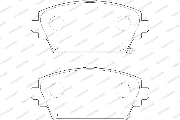 Brake Pad Set, disc brake (WBP23094B)