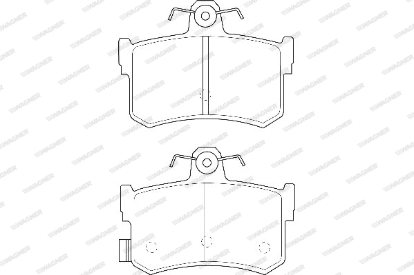 Brake Pad Set, disc brake (WBP21682A)