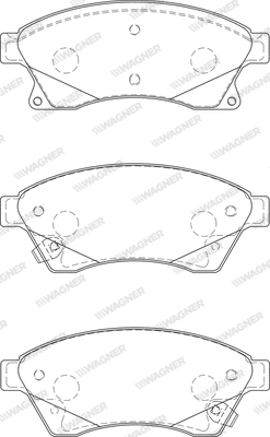 Brake Pad Set, disc brake (WBP25031A)
