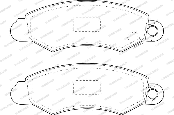 Brake Pad Set, disc brake (WBP23046A)