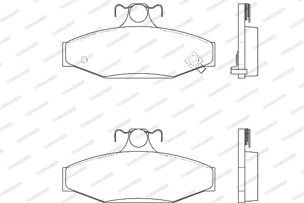 Brake Pad Set, disc brake (WBP23242A)