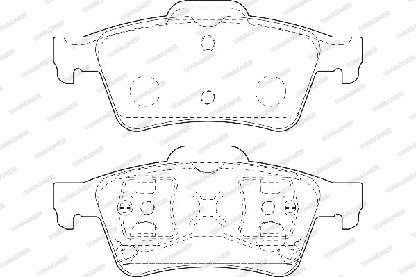 Brake Pad Set, disc brake (WBP23482A)