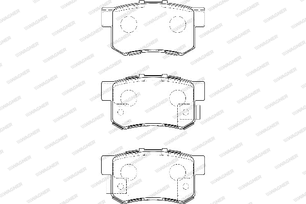 Brake Pad Set, disc brake (WBP23652A)