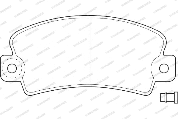 Brake Pad Set, disc brake (WBP20140A)