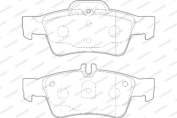 Brake Pad Set, disc brake (WBP23334A)
