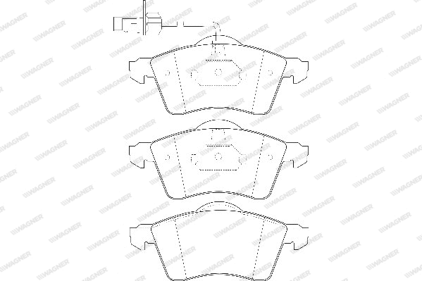 Brake Pad Set, disc brake (WBP21883A)