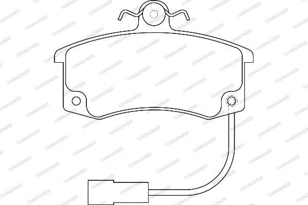 Brake Pad Set, disc brake (WBP23671A)