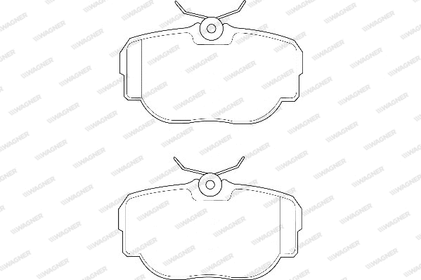 Brake Pad Set, disc brake (WBP23458A)