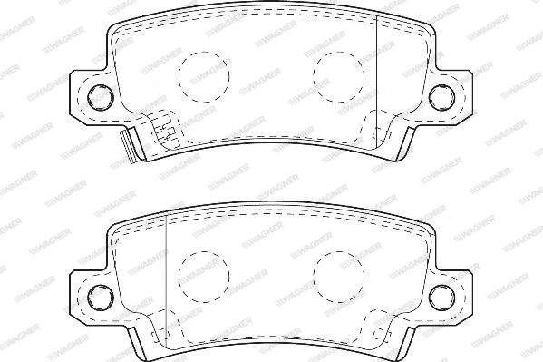 Brake Pad Set, disc brake (WBP23816A)