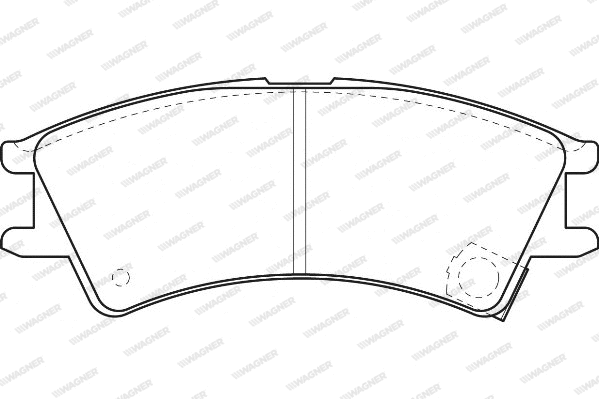 Brake Pad Set, disc brake (WBP23238A)