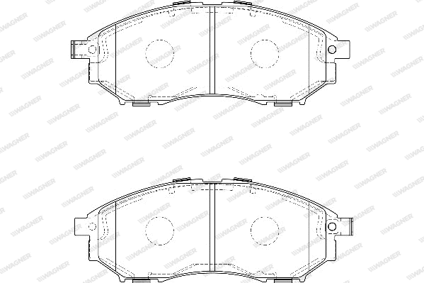 Brake Pad Set, disc brake (WBP80001A)