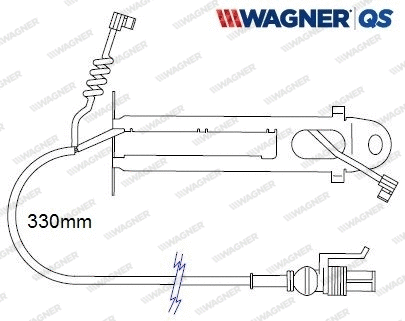 Warning Contact, brake pad wear (587056W)
