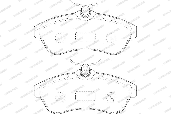 Brake Pad Set, disc brake (WBP23409A)