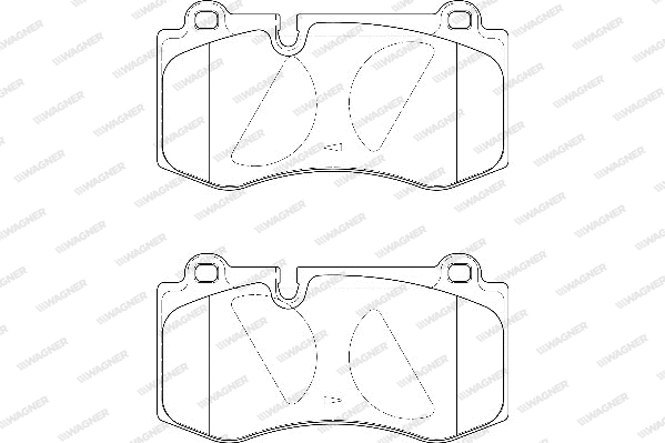 Brake Pad Set, disc brake (WBP23960A)