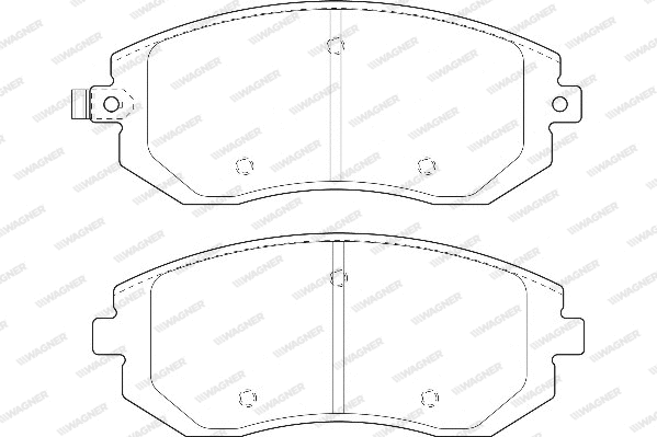 Brake Pad Set, disc brake (WBP23865A)