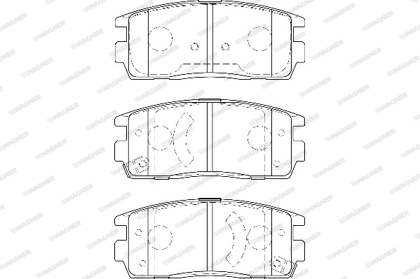 Brake Pad Set, disc brake (WBP24498A)