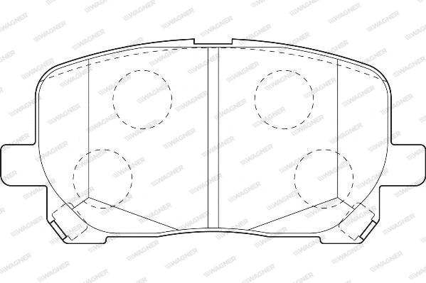 Brake Pad Set, disc brake (WBP23836A)