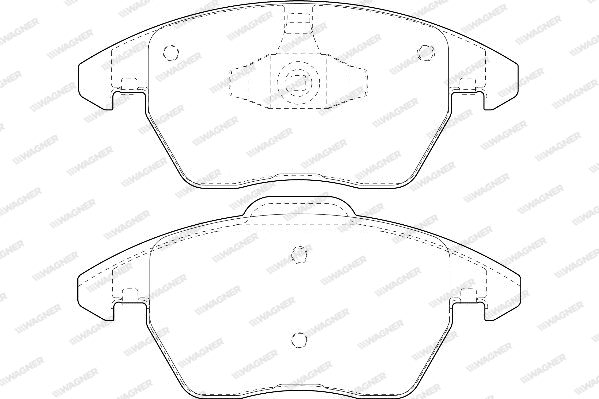 Brake Pad Set, disc brake (WBP23589A)