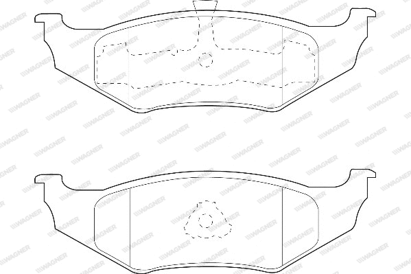 Brake Pad Set, disc brake (WBP23561A)
