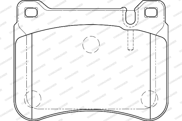 Brake Pad Set, disc brake (WBP23945A)