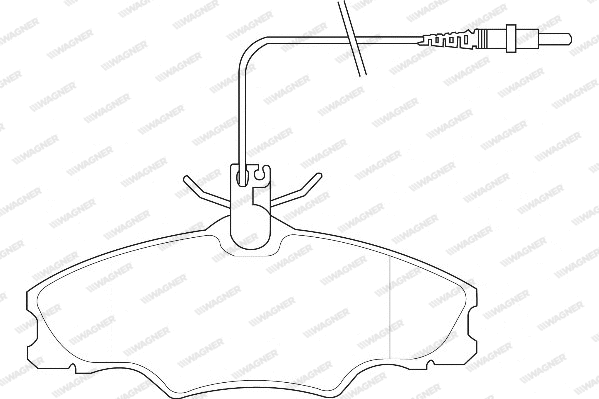 Brake Pad Set, disc brake (WBP21724A)