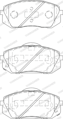 Brake Pad Set, disc brake (WBP24501A)