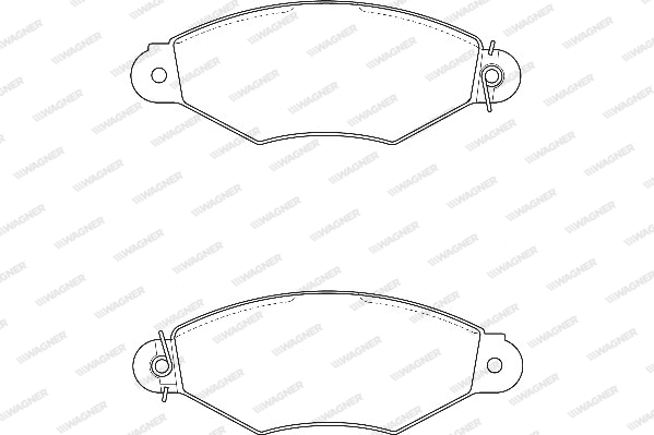Brake Pad Set, disc brake (WBP21980A)