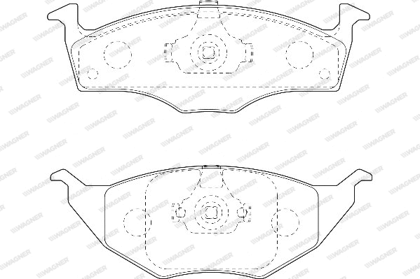 Brake Pad Set, disc brake (WBP23394A)