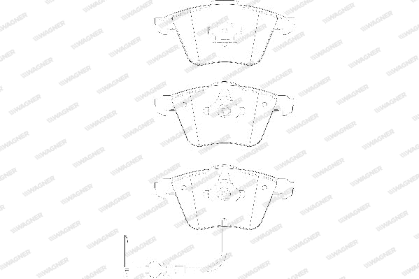 Brake Pad Set, disc brake (WBP23801A)