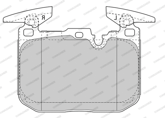 Brake Pad Set, disc brake (WBP25028A)