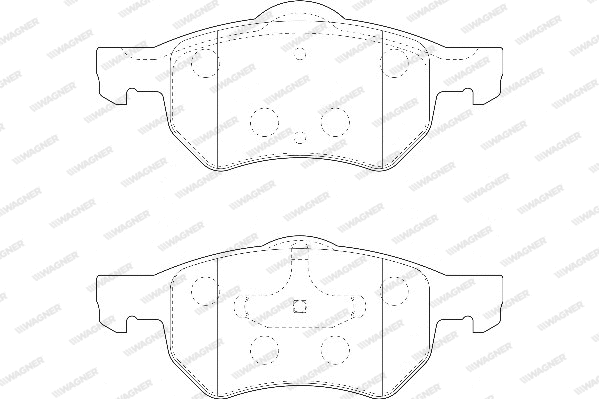 Brake Pad Set, disc brake (WBP23807A)