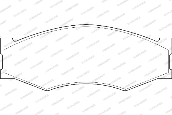 Brake Pad Set, disc brake (WBP21099A)