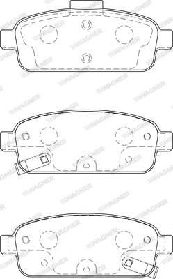 Brake Pad Set, disc brake (WBP25096A)