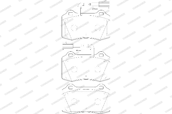Brake Pad Set, disc brake (WBP21381A)