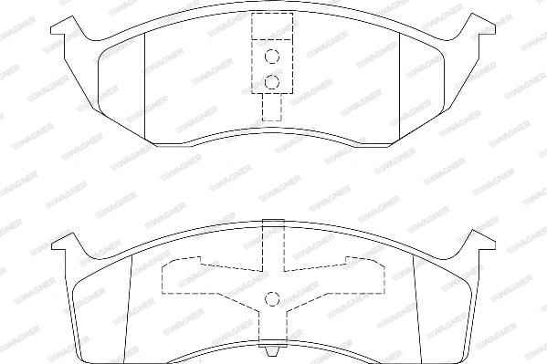 Brake Pad Set, disc brake (WBP23043A)