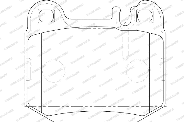 Brake Pad Set, disc brake (WBP23157A)